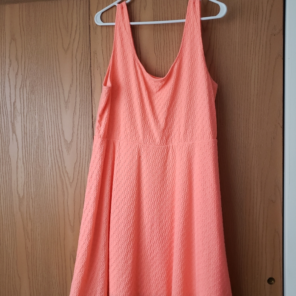 Orange tank top dress
